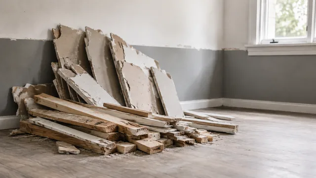 Renovation waste illustration for a self-loading rental